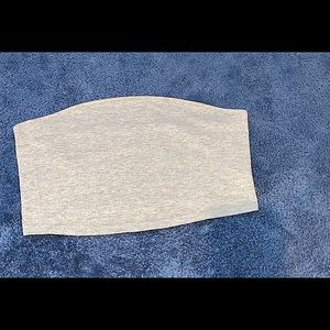 Grey tube top from SHEIN